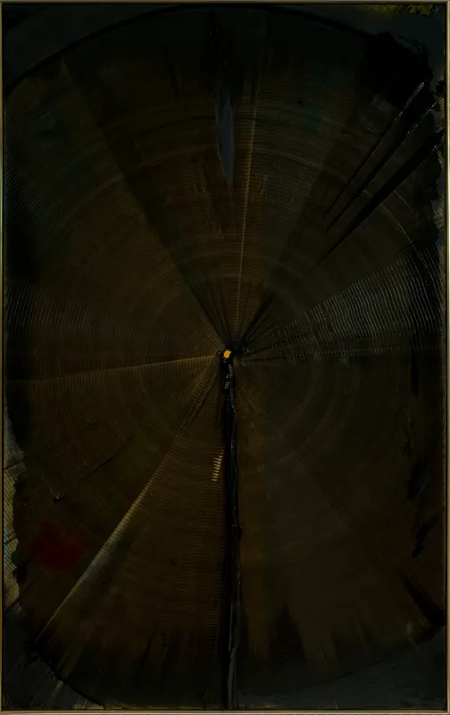 Dark abstract painting.