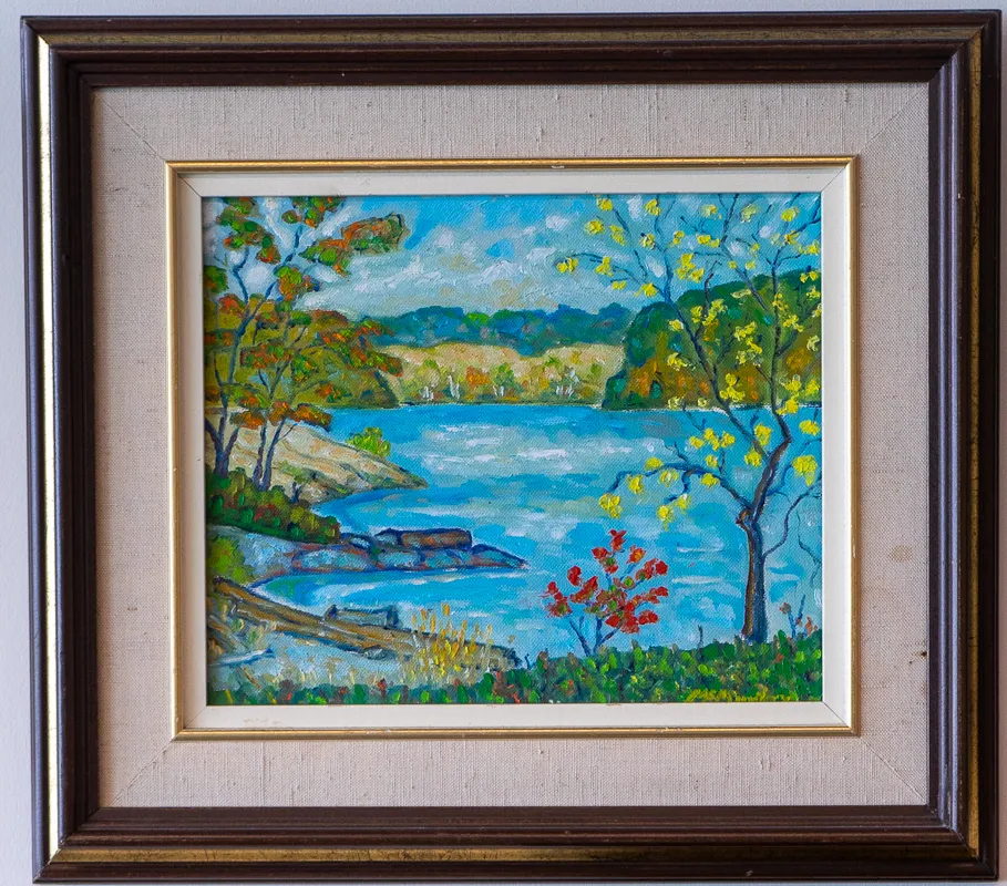 A lake in the fall.
