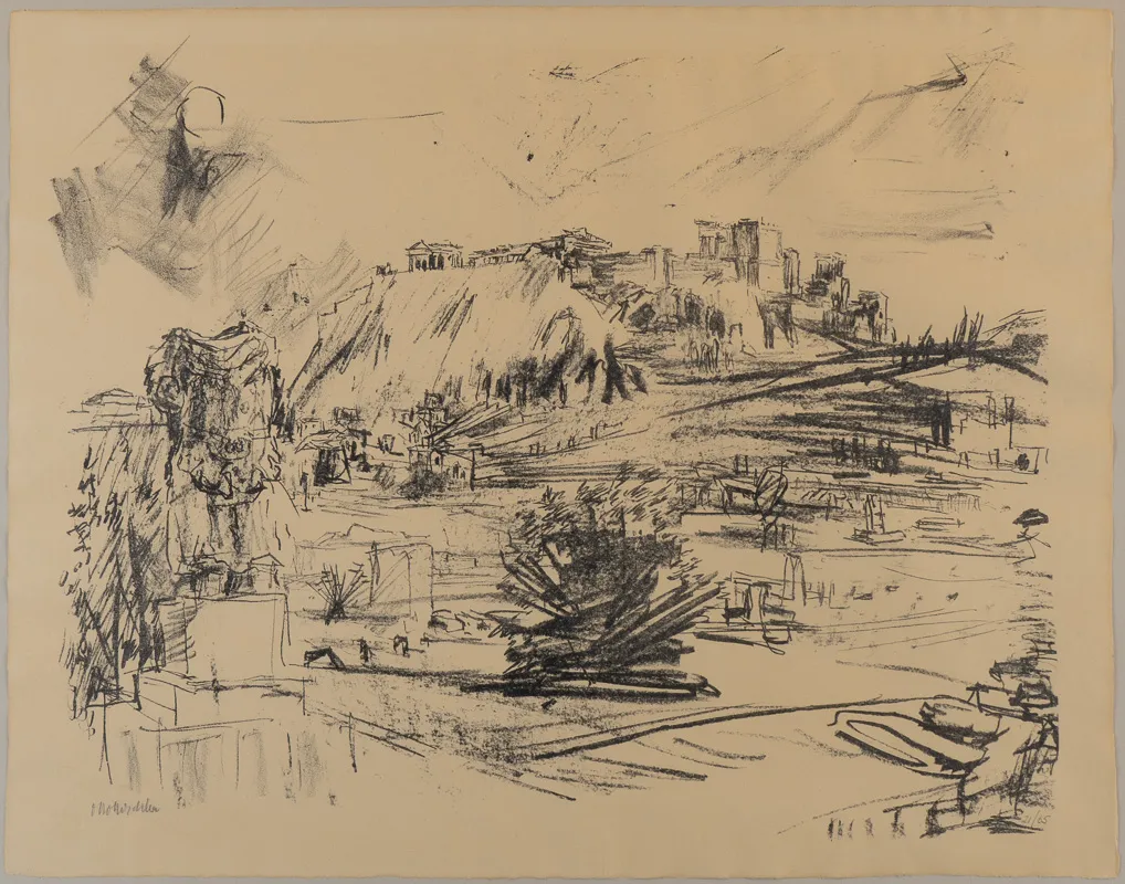 Sketch of the acropolis.