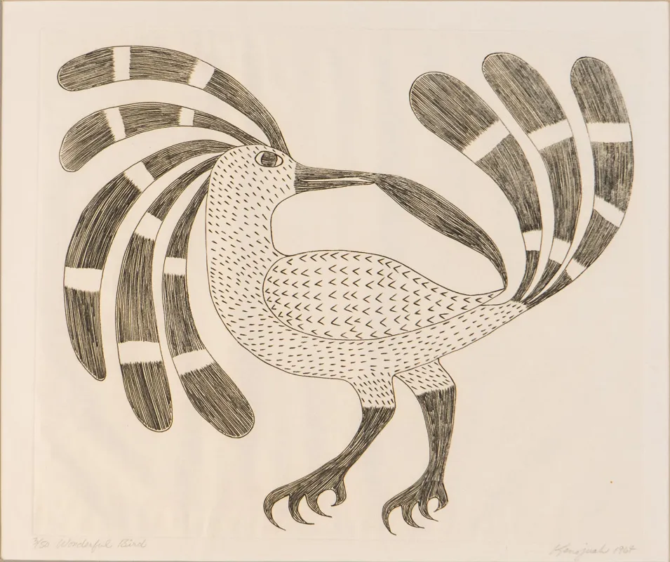 Bird preening its tail feathers.