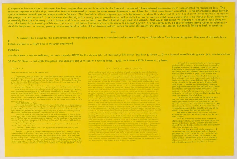 green text on yellow paper.