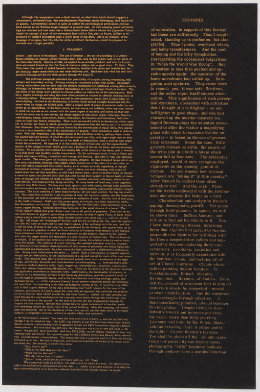 orange text on black paper 