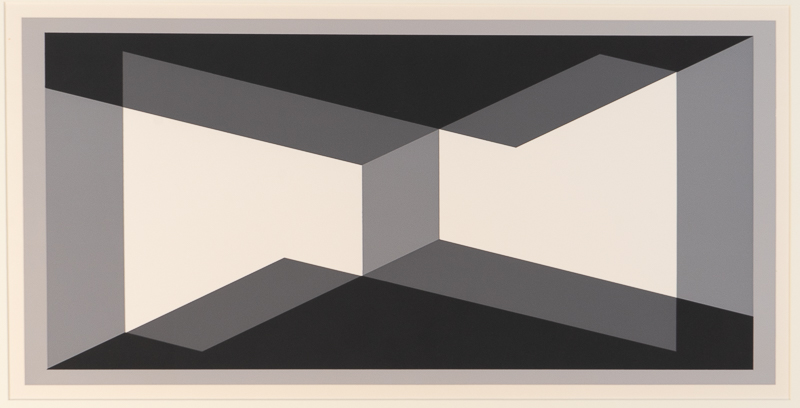 Geometric grey and black composition.
