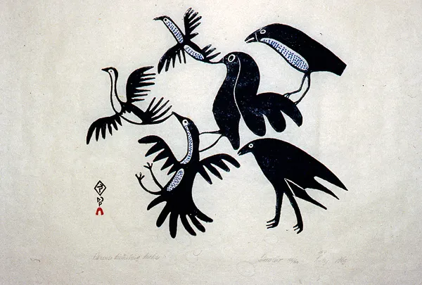 Ravens Disturbing Ducks