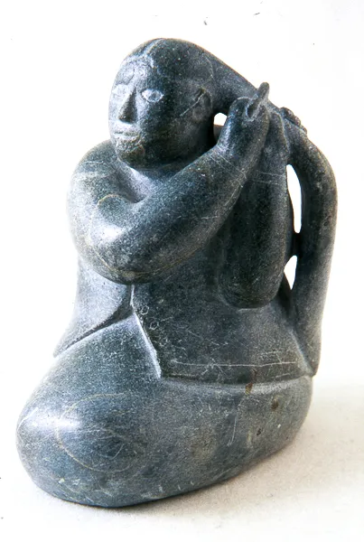 Woman Combing Hair