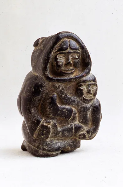 Kneeling Woman Holding Child