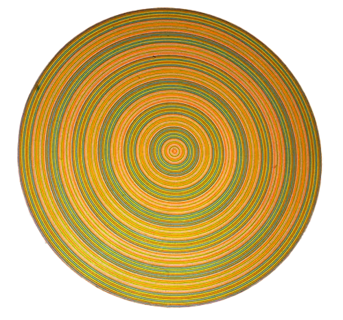 Yellow and green disc