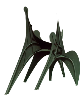 Metal abstract sculpture