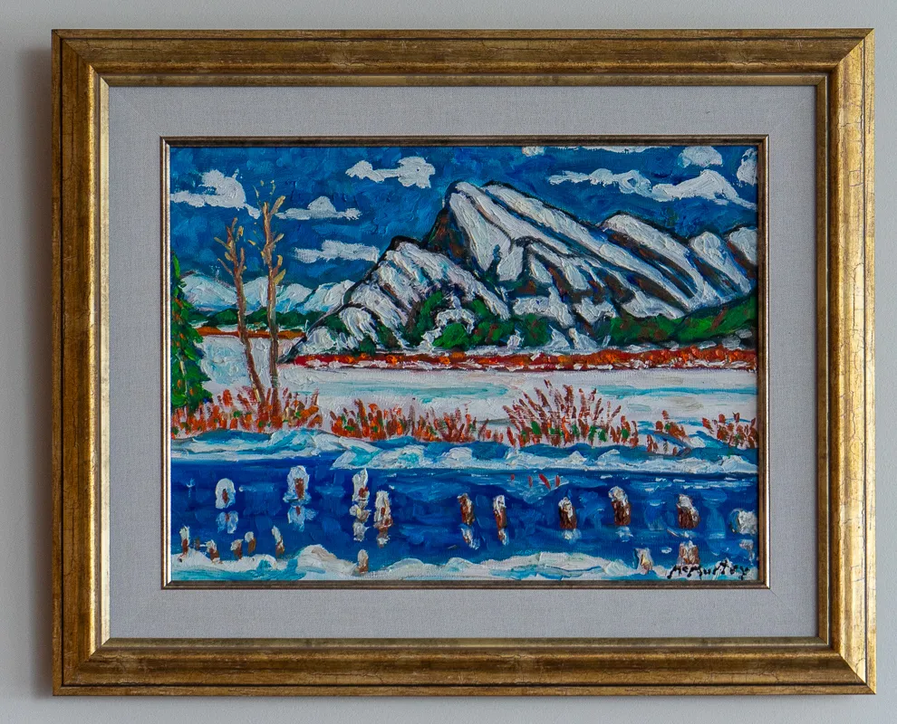 Mountain in winter.
