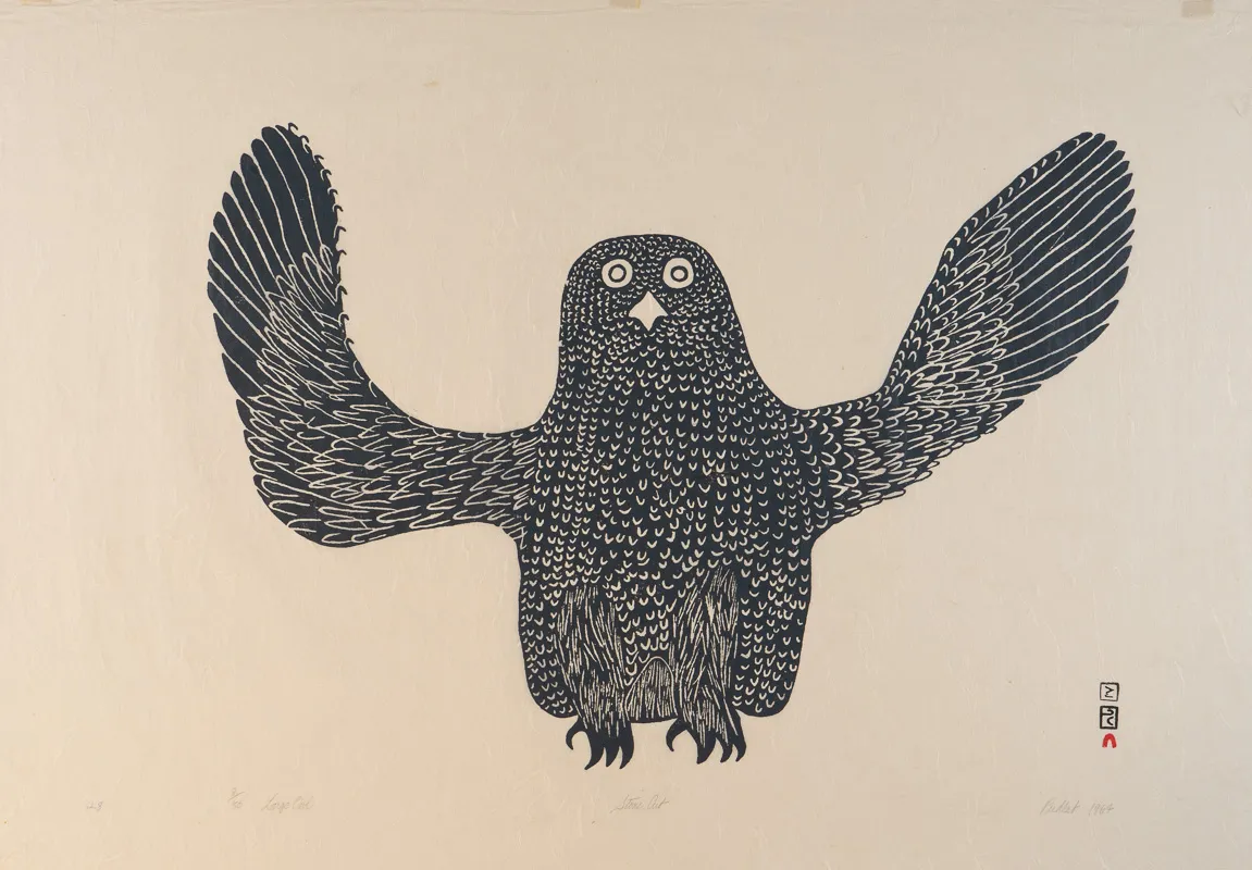Large owl from the front.