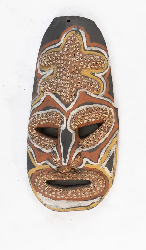 Carved wooden mask