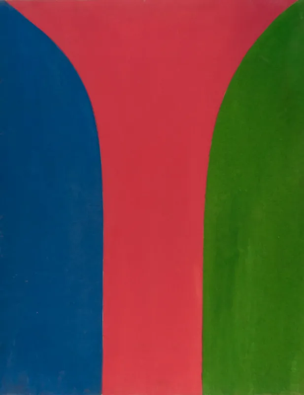 A stylized Y in red, with blue to the left and green to the right.