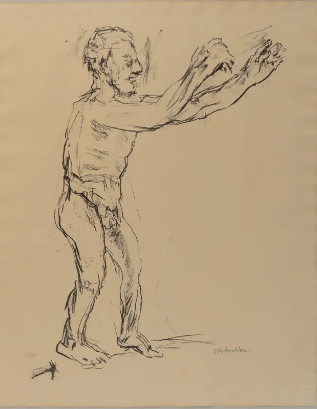 Loose sketch of a single figure.