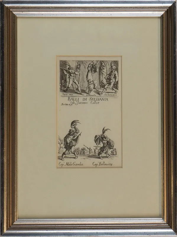 Figures in balletic poses.