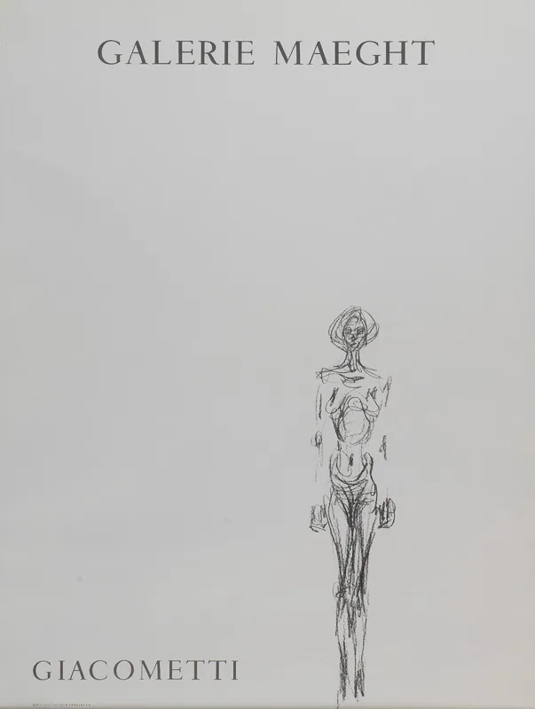 Pposter for Giacometti exhibition.