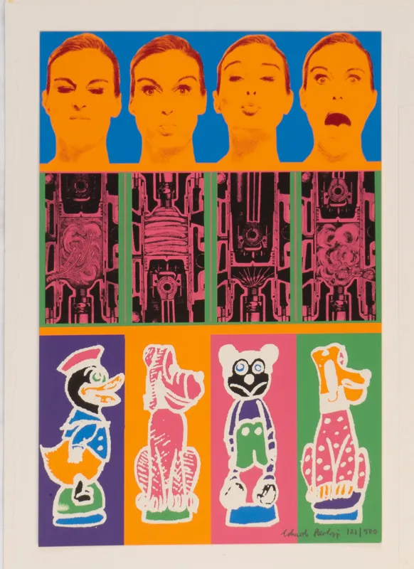 Pop art in three rows, each having four images.