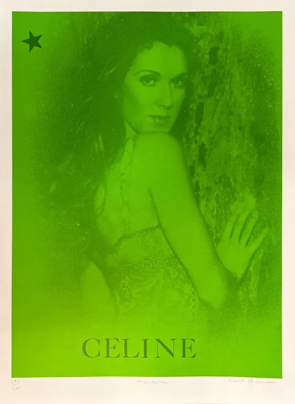 Portrait of Celine in green.