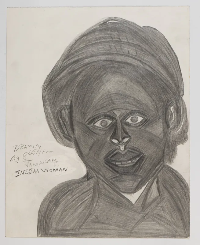 Portrait made with pencil on paper.