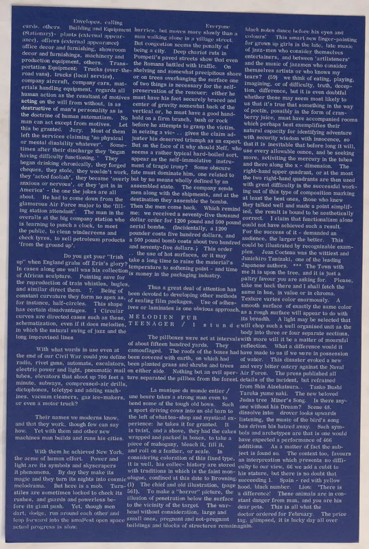 white text on dark blue paper.